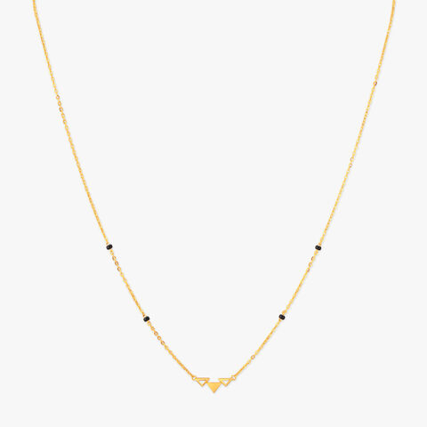 Angular Drift Gold Mangalsutra