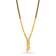 Distinctive Yellow Gold Beaded Mangalsutra,,hi-res image number null