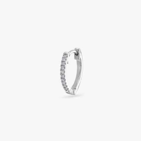 Lustrous Loop Diamond Nose Ring