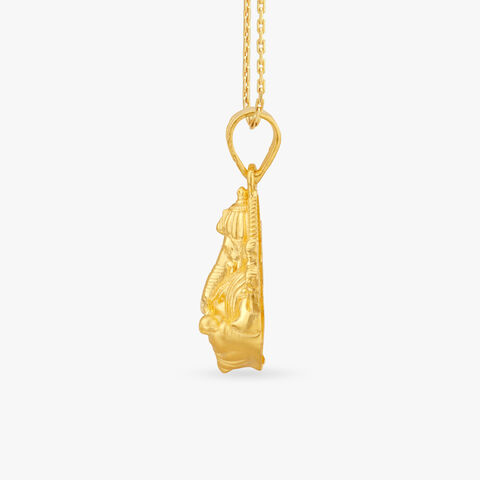 Sacred Ganesh Gold Pendant