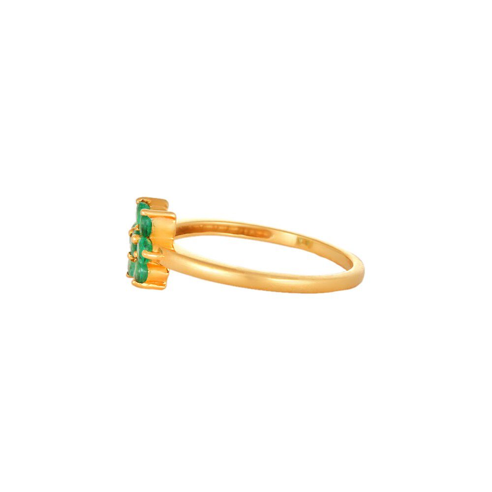 Emerald stone ring online price in tanishq