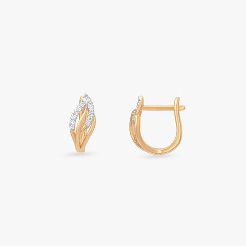 Luminous Flicker Diamond Hoop Earrings