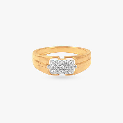 Imperial Block Diamond Ring for Men
