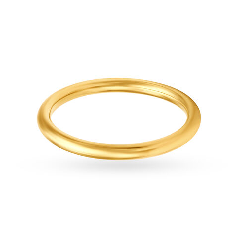 Minimalist 22 Karat Yellow Gold Finger Ring