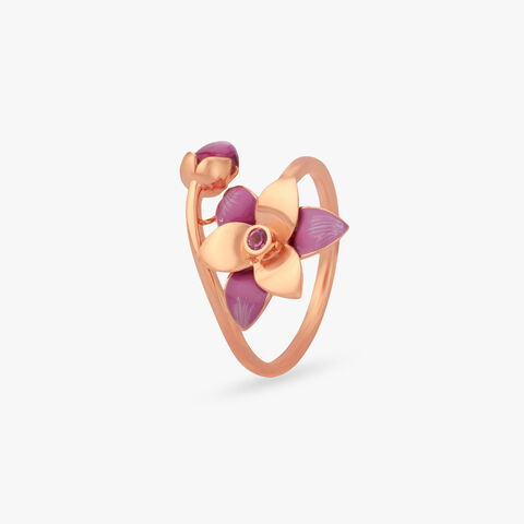 Twilight Petal Tourmaline Ring