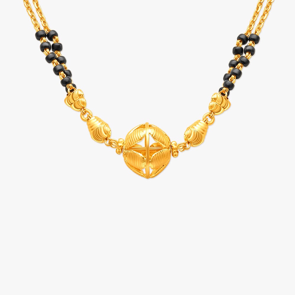 Mangalsutra designs in gold with price tanishq clearance