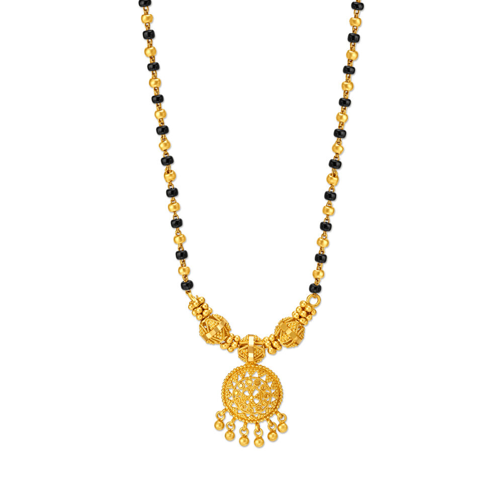 Tanishq 1 sale gram gold mangalsutra