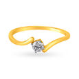 Single Stone Solitaire Look Diamond Finger Ring,,hi-res image number null