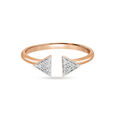 18KT Rose Gold Triangular Ring,,hi-res image number null