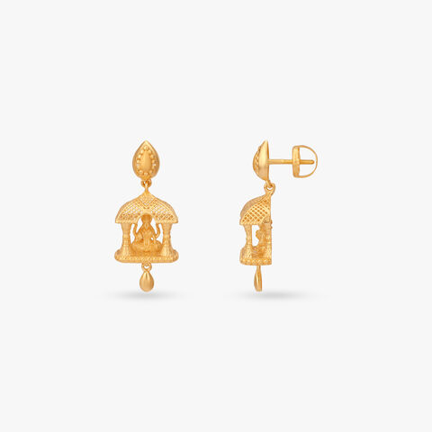 Temple Figure Drop Earrings