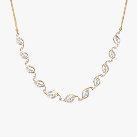 Dancing Waves Diamond Necklace Set