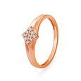 Glamorous Rose Gold and Diamond Finger Ring,,hi-res image number null