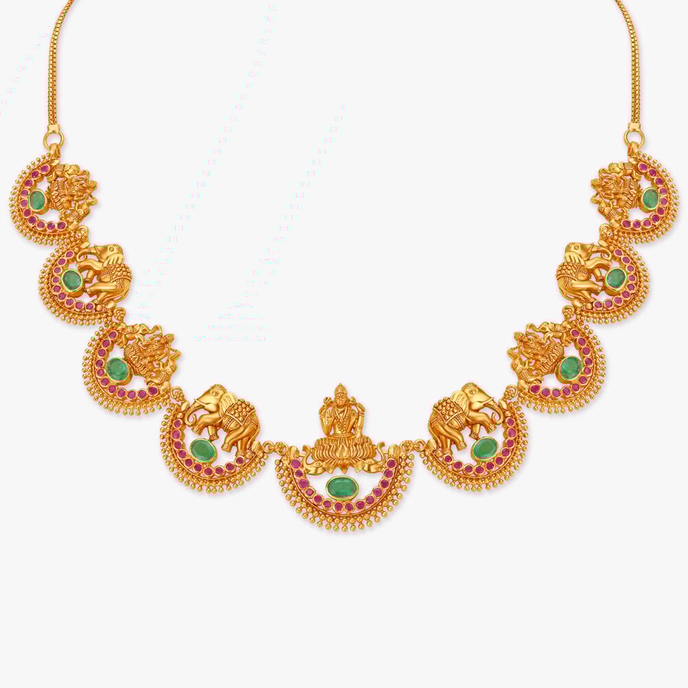 Ruby emerald hotsell necklace tanishq