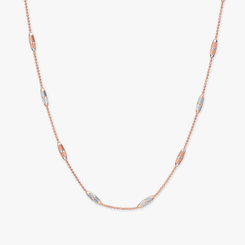Oval Capsule Gold Chain