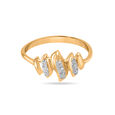 14 KT Yellow Gold And Diamond Marquise Ring,,hi-res image number null