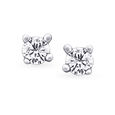Dainty Flowerbud Diamond Stud Earrings,,hi-res image number null