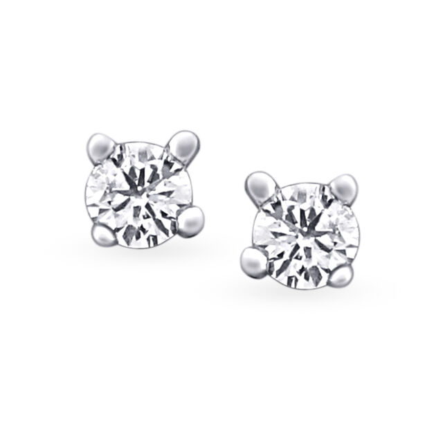 Dainty Flowerbud Diamond Stud Earrings,,hi-res image number null