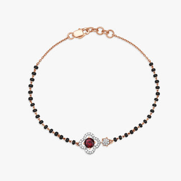 Beautiful Garnet and Diamond Bracelet
