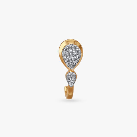 Glimmer Curve Diamond Nose Pin