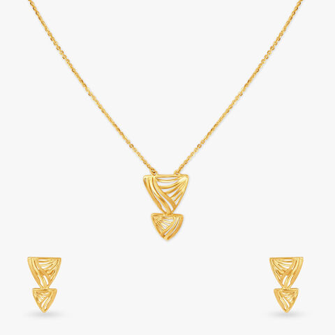 Stylish Wavy Necklace Set