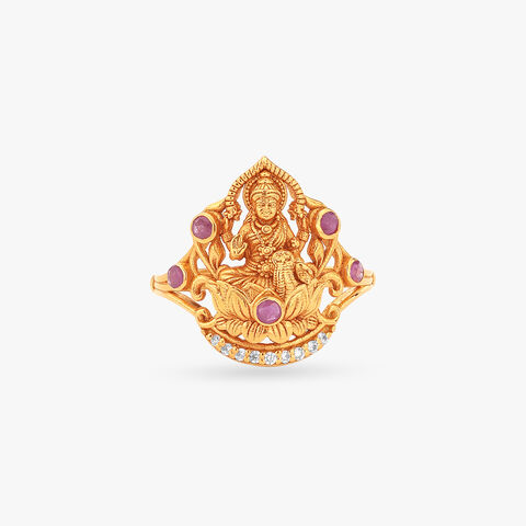 Divine Lakshmi Gold Ring