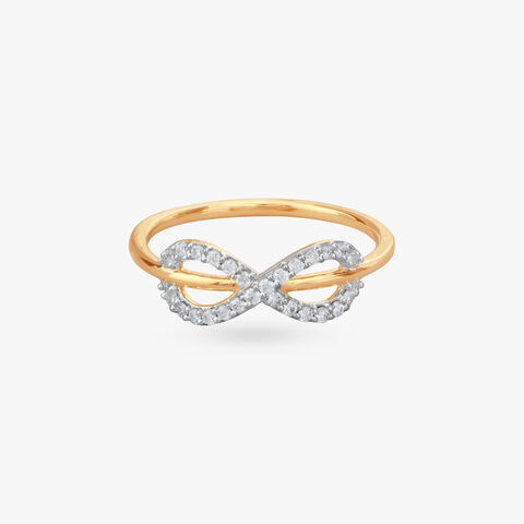 Sleek Infinity Diamond Finger Ring