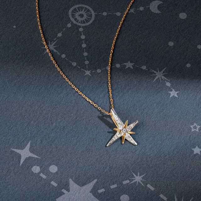 Starlight Sonata 14 kt Diamond Pendant