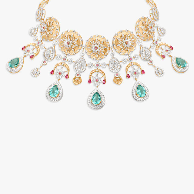 Regal Diamond and Gold Necklace,,hi-res image number null