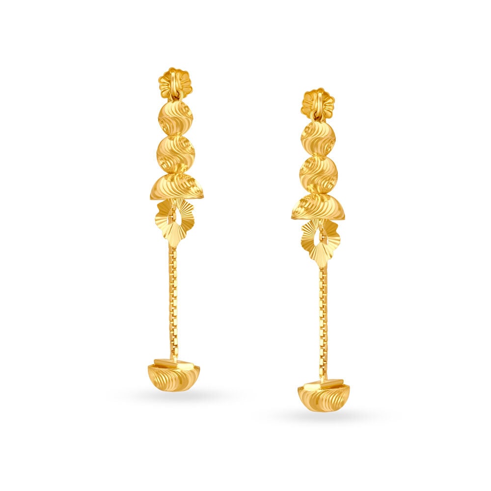 9ct Yellow Gold Drop Earrings – Zamels