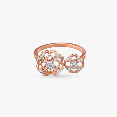 Blooming Grace Diamond Finger Ring