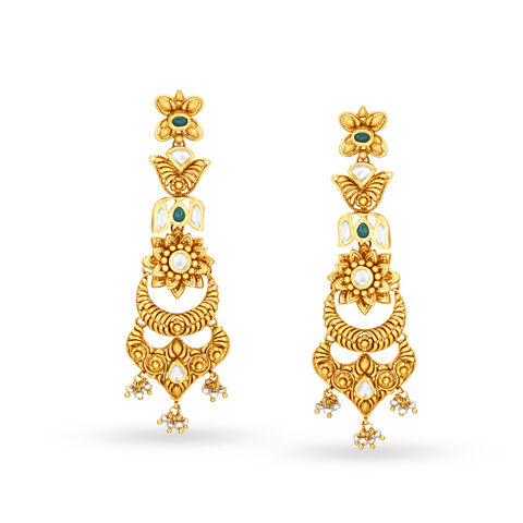 Tiered Floral Drop Earrings