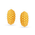 22 KT Yellow Gold Beaded Stud Earrings,,hi-res image number null