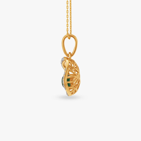 Modern Cage Diamond Pendant