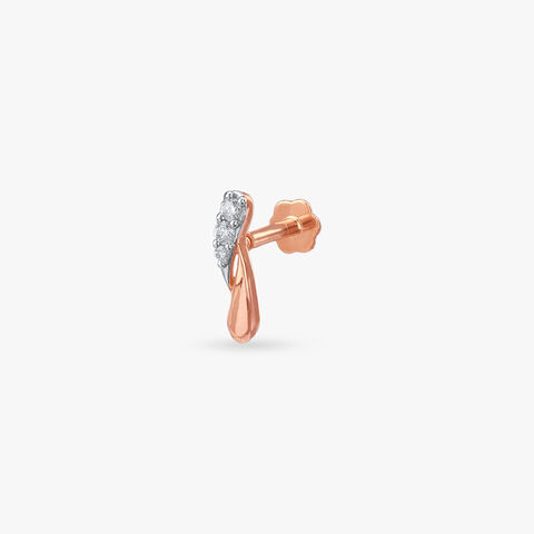 Sleek Sparkle Diamond Nose Pin