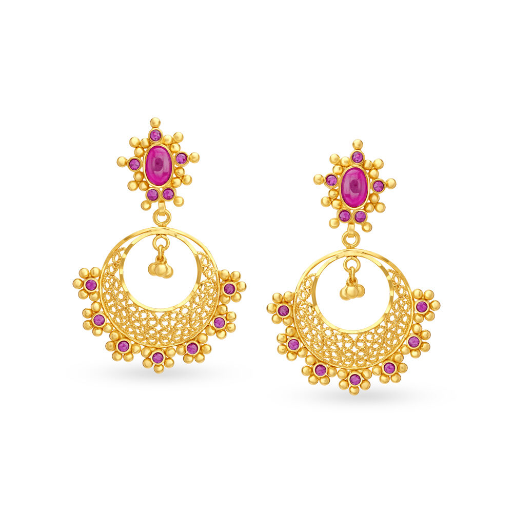 Tanishq on Behance | Gold earrings designs, Pure gold jewellery, Bridal  gold jewellery designs