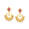 Tantalising Gold Drop Earrings,,hi-res image number null