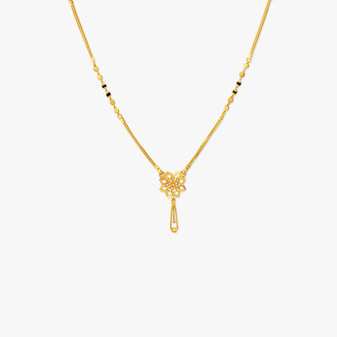 Openwork Floral Drop Mangalsutra