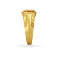 Intricately Carved Gold Finger Ring For Men,,hi-res image number null