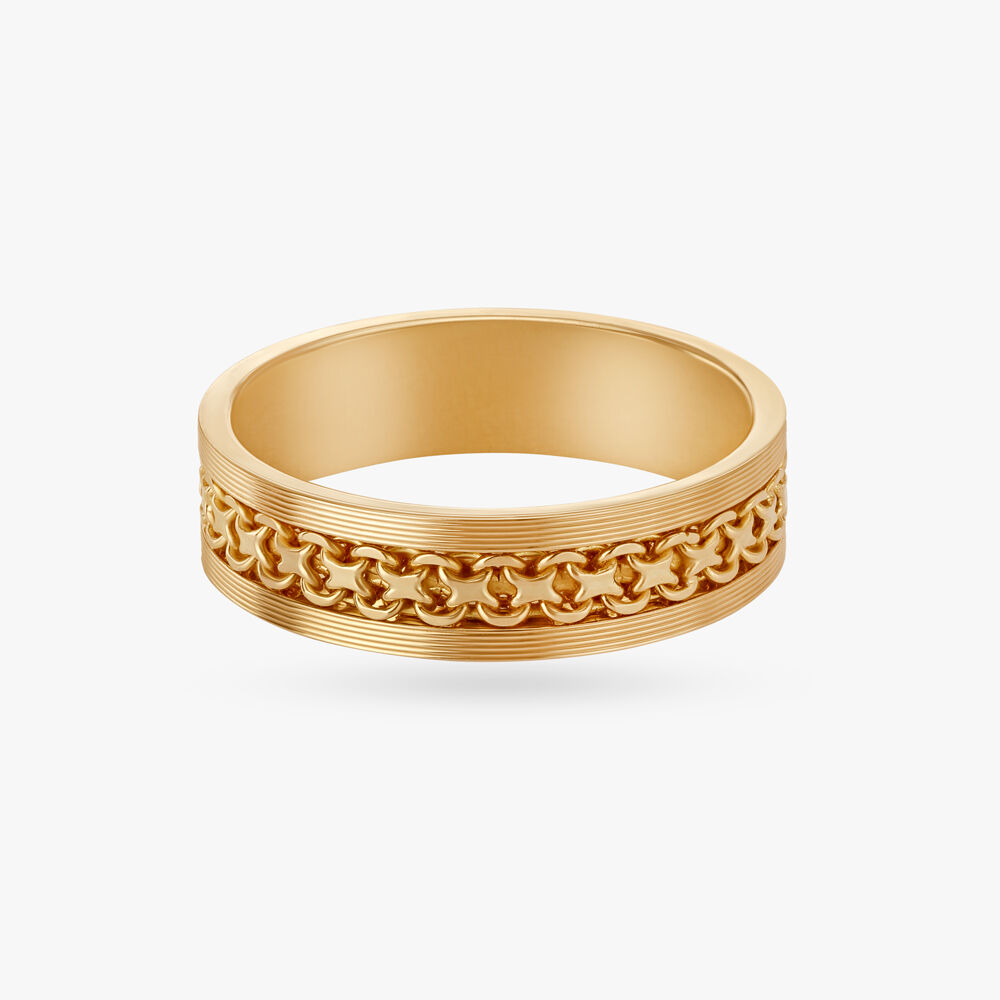 Mia by Tanishq Letter G 14kt Gold Alpha Ring : Amazon.in: Fashion