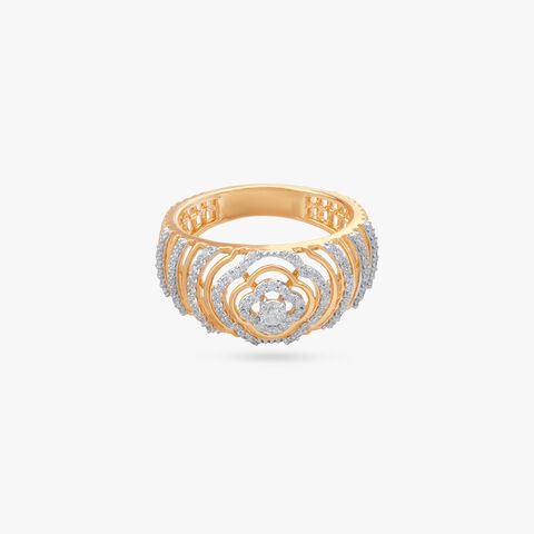 Regal Bloom Diamond Finger Ring alternate view 1