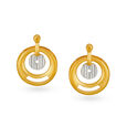 Modern 22 Karat Yellow Gold Geometric Studs,,hi-res image number null