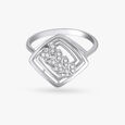 Brilliant Leaf Diamond Ring in Platinum,,hi-res image number null