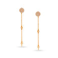 Elegant Rose Gold Sui Dhaga Chandelier Earrings,,hi-res image number null