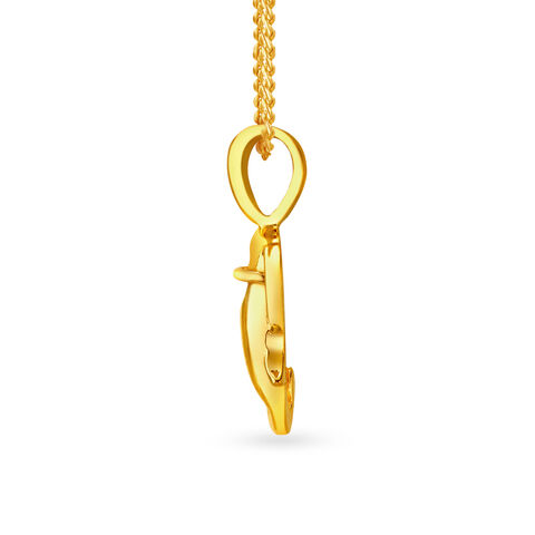 Dainty Lord Ganesha Gold Pendant