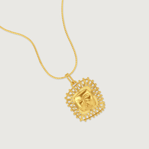 Sacred Sun Gold Pendant