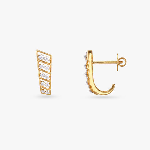 Radiant Gleam Diamond Stud Earrings