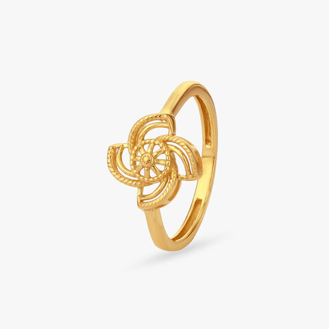 Pinwheel Grace Gold Ring