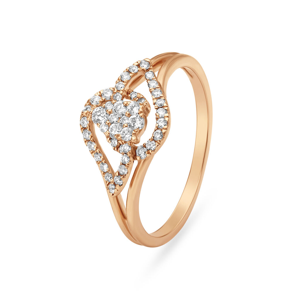 Rose gold ring tanishq deals