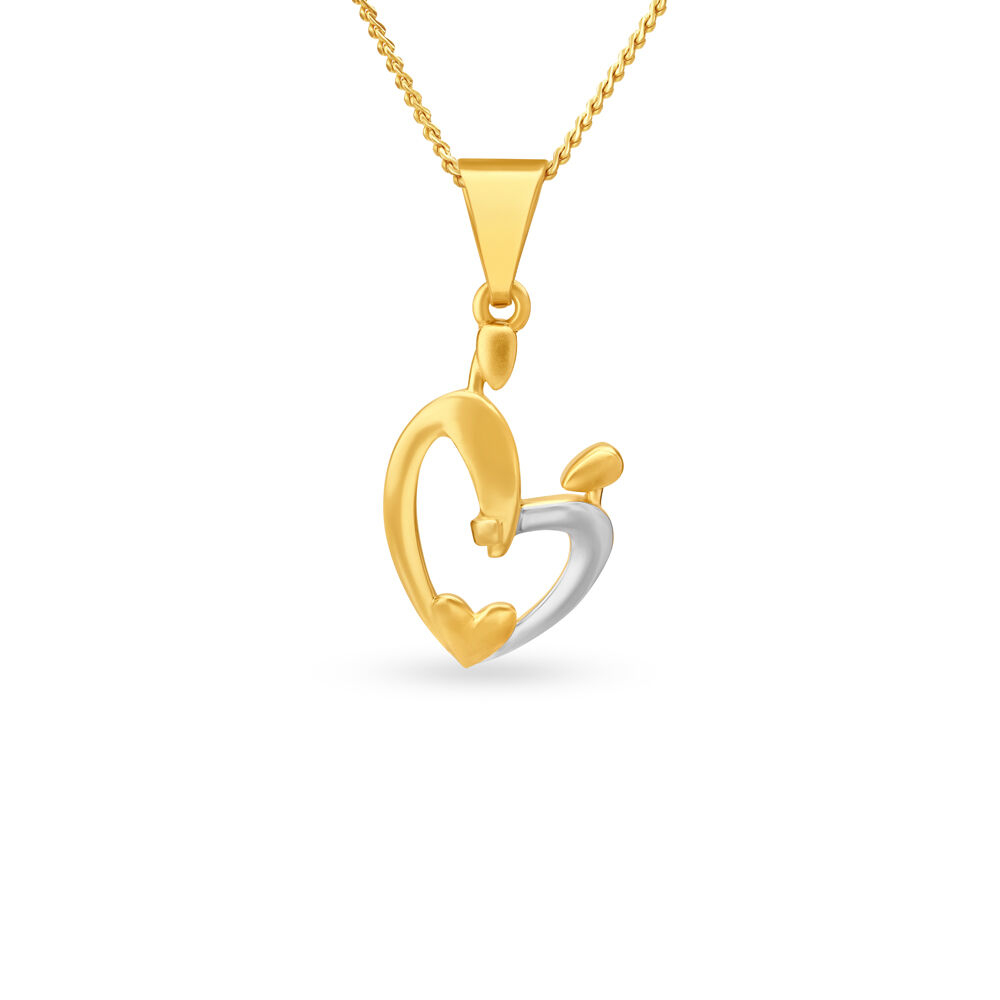 Tanishq heart shaped store pendant