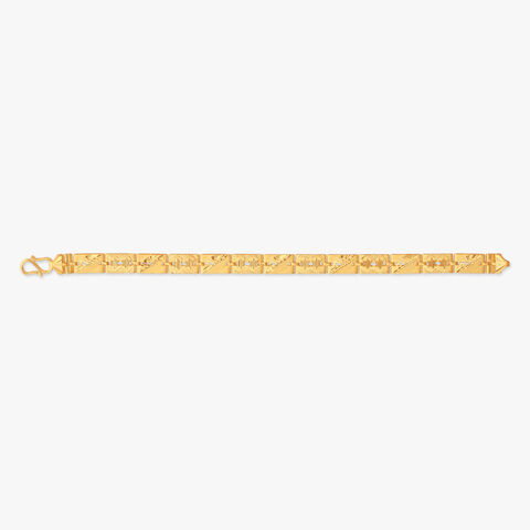 Regal Panel Gold Bracelet for Men